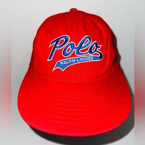 Polo Ralph Lauren Red Script Logo Cap
